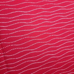 Waverly Inspirations Cotton Quilting Fabric Red with White Dots 1 Yard